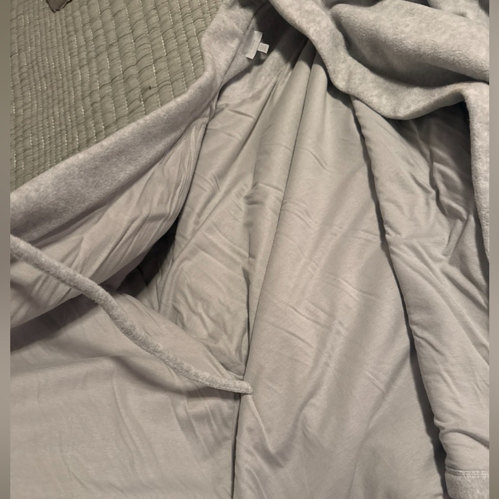 Skims Fleece Lounge Robe “Heather Gray” - Picture 5 of 6